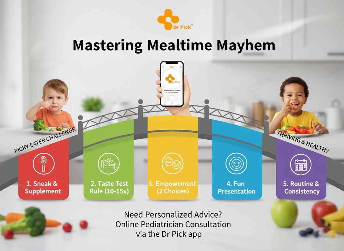 Mastering Mealtime Mayhem: An In-Depth Guide to Ensuring Your Picky Eater Thrives with Dr Pick