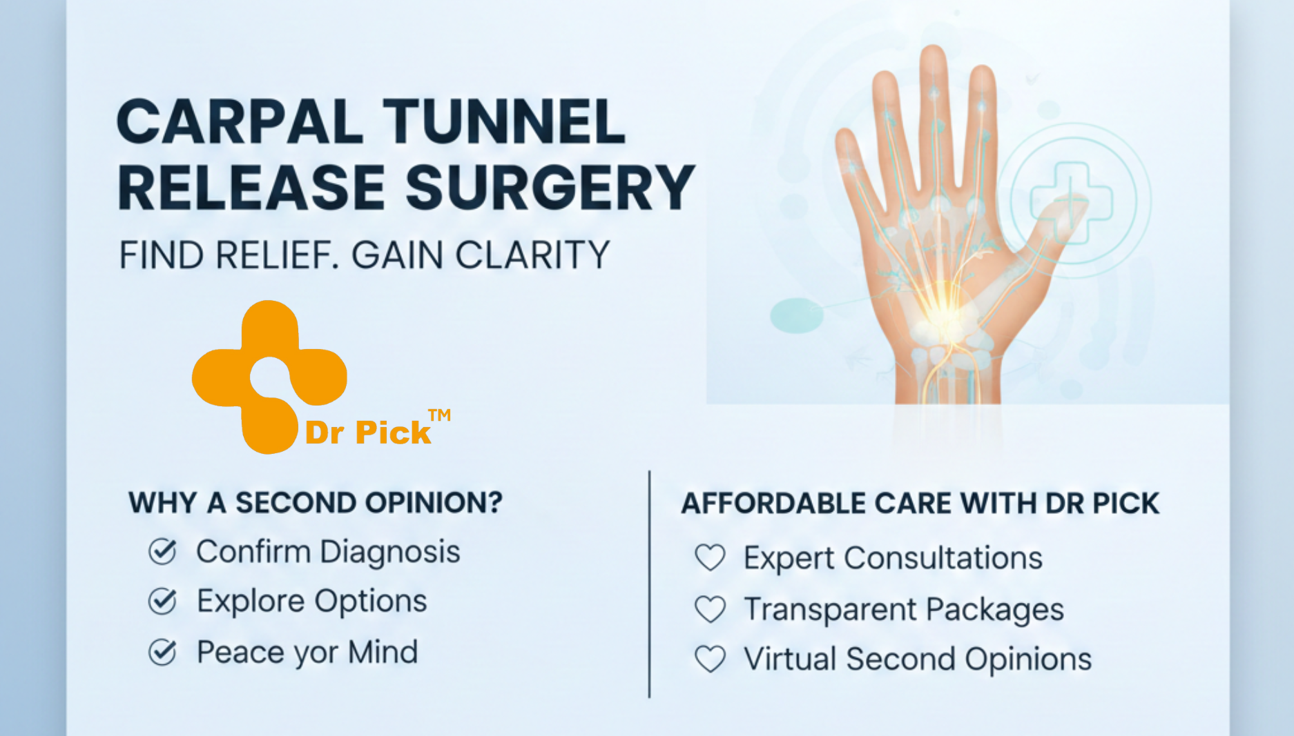 Carpal Tunnel Release Surgery: Get an Expert Online Second Opinion & Affordable Packages