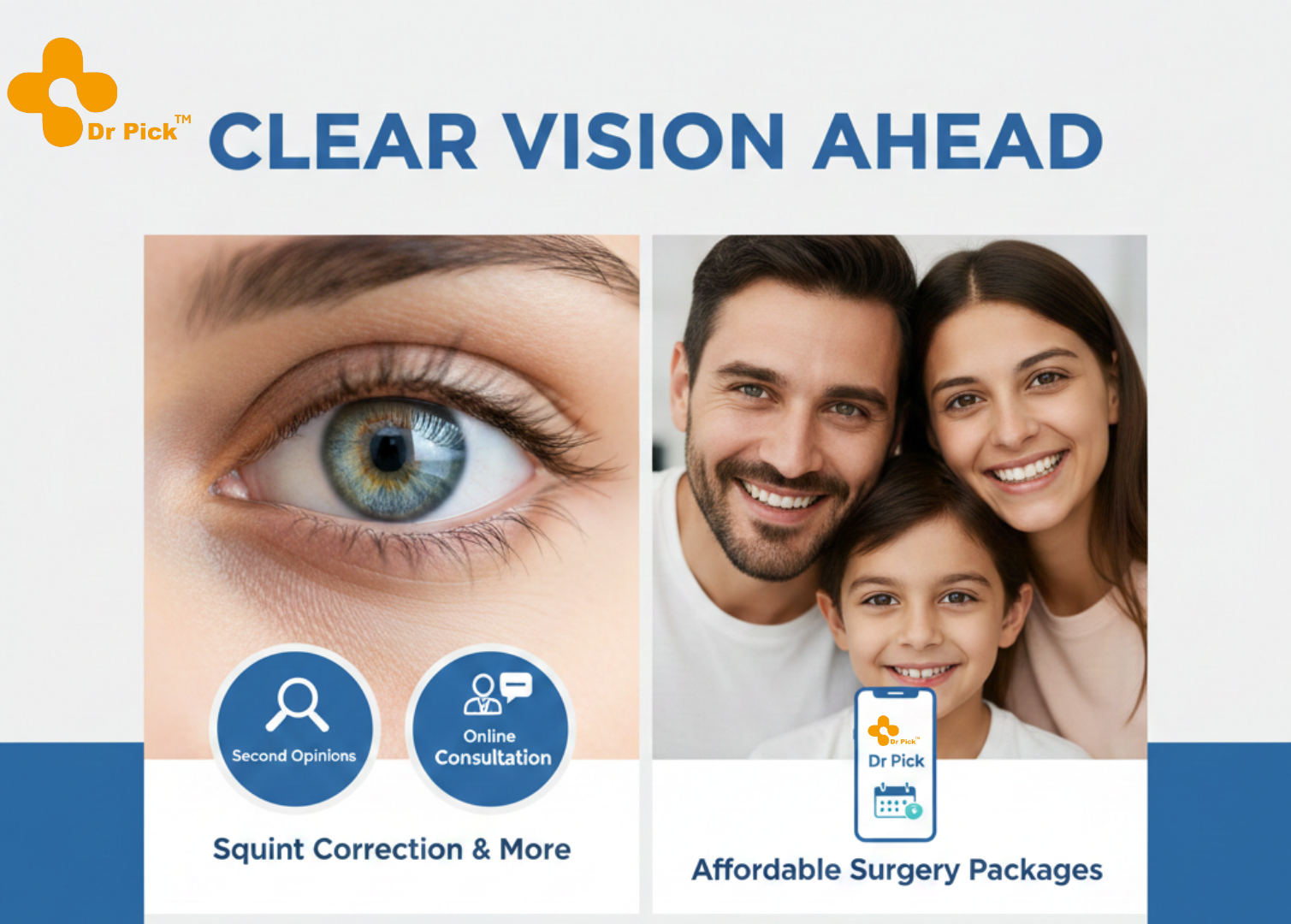 Straighten Your Vision: Squint Correction Surgery & Affordable Care at Dr Pick