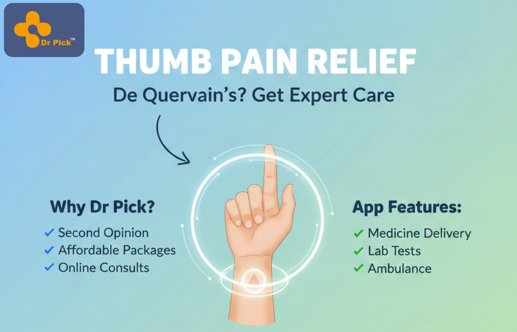 Thumb Pain Relief: De Quervain’s Release & Affordable Surgery Expert