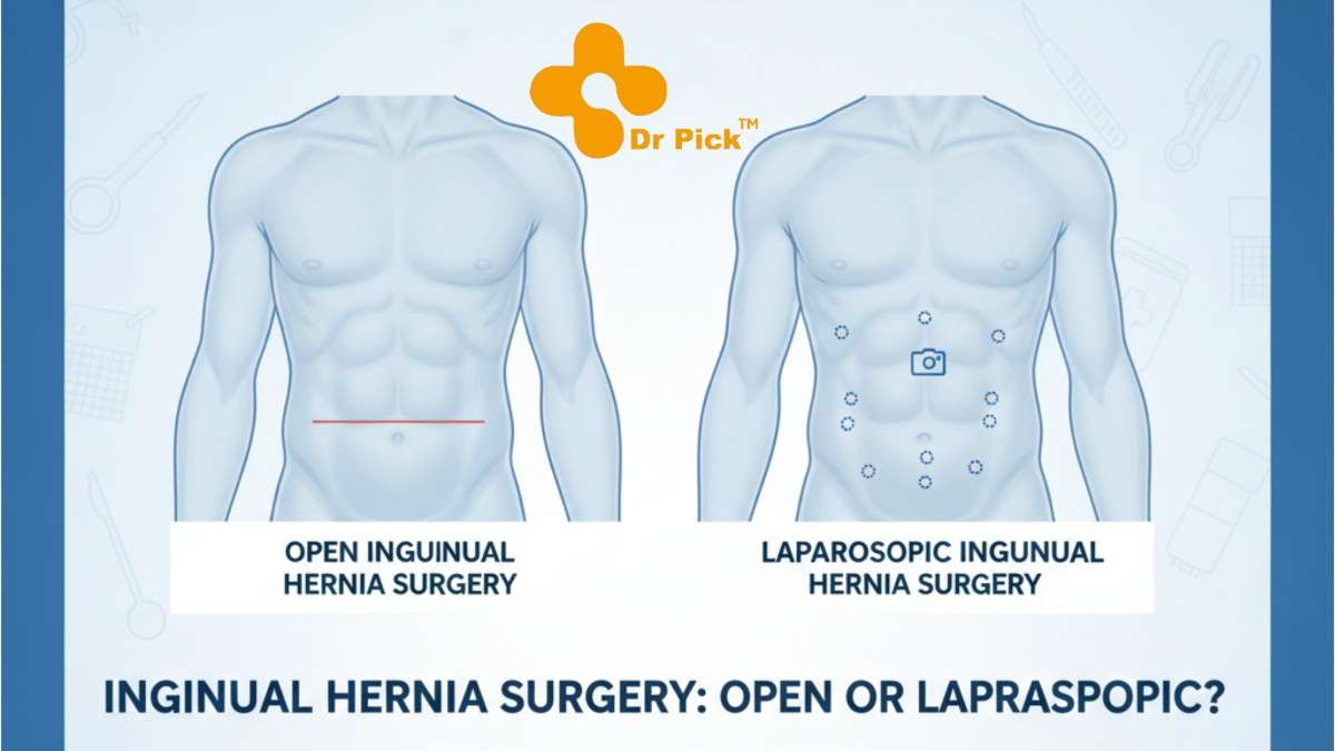 Open vs. Laparoscopic Inguinal Hernia: Get a Second Opinion & Save on Surgery at Dr Pick